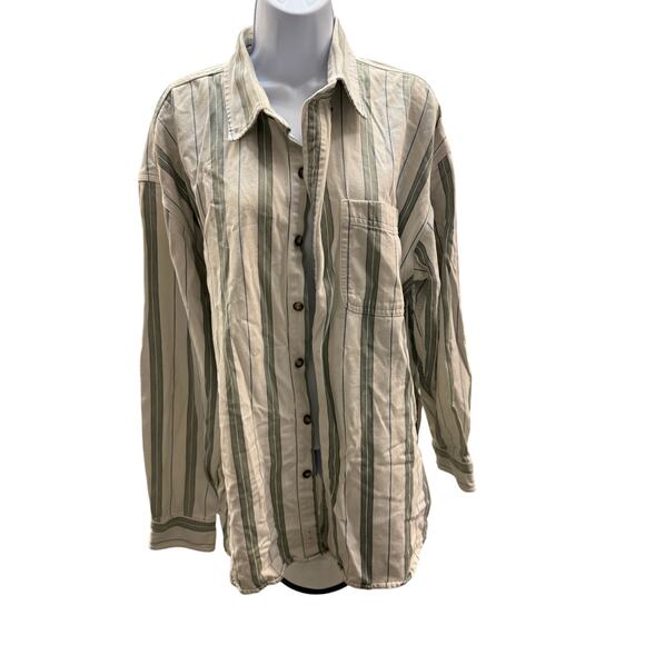 Great lake Recreation men XL Striped Button Down long sleeve Shirt - Picture 1 of 4